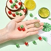 10Pcs Apple Resin Charms RESI-YW0005-26A-5