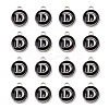 Platinum Plated Alloy Charms LS-ENAM-S118-02D-P-2