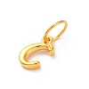 925 Sterling Silver Letter Charms with Jump Rings LS-STER-R008-01G-C-2