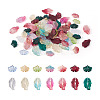 140Pcs 14 Style Transparent Baking Paint Glass Pendants LAMP-TA0001-02-1
