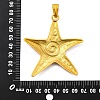 Alloy Pendants PALLOY-S195-02A-G-3