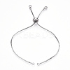 Rack Plating Adjustable Brass Slider Bracelet Making X-MAK-R025-02P-1-1