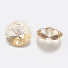Faceted Glass Rhinestone Charms RGLA-F049-10mm-001GS-2
