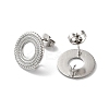 Non-Tarnish 304 Stainless Stud Earring Findings STAS-M314-01F-P-2