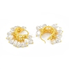 Brass Hoop Earrings for Women EJEW-Q391-16G-3