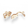 Brass Clip-on Earring Findings LS-X-KK-R071-11RG-2