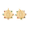 Brass Micro Pave Cubic Zirconia Pendants KK-I672-34G-1
