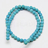 Synthetic Turquoise Beads Strands G-J389-02A-2