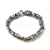Men's Alloy Dragon Wrap Chain Bracelet LS-BJEW-A129-01-3