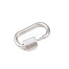 Brass Screw Carabiner Lock Charms KK-Z132-07P-2