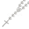 Brass Micro Pave Clear Cubic Zirconia & Plastic Pearl Pendant Necklaces NJEW-H028-03P-1