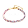 4MM Braided Nylon Cord Bracelets FIND-A057-01G-16-1