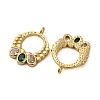 Brass Micro Pave Cubic Zirconia Pendants KK-P308-77G-2