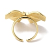 Bowknot Brass Open Cuff Rings for Women LS-RJEW-C098-12G-3