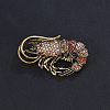 Alloy Rhinestone Brooch JEWB-K027-04A-AG-1