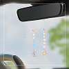 3Pcs 3 Colors Zinc Alloy Sun Pendant Decorations AJEW-SC0031-24-4