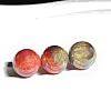 30Pcs Gradient Color & UV Plating Rainbow Iridescent Opaque Resin Beads PW-WG1BD98-05-1