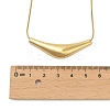 304 Stainless Steel Arc-shaped Pendant Necklaces for Women NJEW-A049-01G-3