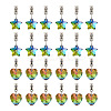 Yilisi 48Pcs 2 Styles Large Hole Alloy European Dangle Charms FIND-YS0001-01-2