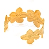 304 Stainless Steel Open Cuff Bangles for Women BJEW-G711-01D-G-3