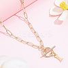 304 Stainless Steel Letter Pendant Necklaces NJEW-LP0001-52I-G-3