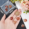 10Pcs Natural Red Agate Dyed Pendants G-BBC0001-37B-3