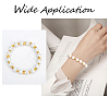 1240Pcs 10 Style CCB Plastic Beads CCB-CA0001-07-5
