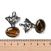 Natural Tiger Eye Pendants G-F777-02AS-06-3