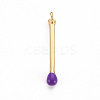 Brass Enamel Pendants KK-S362-032I-NR-1