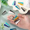 10Pcs 5 Colors Resin & Wood Pendants RESI-TA0004-50-7