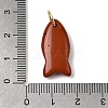 Natural Red Jasper Pendants G-A297-01G-12-3