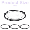 80Pcs Waxed Polyester Cord Bracelet Bracelet Makings AJEW-UN00015-3
