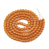 Baking Paint Imitation Jade Glass Round Bead Strands DGLA-Q021-4mm-12-2
