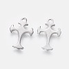 Tarnish Resistant 201 Stainless Steel Tiny Cross Charms STAS-L233-082P-2