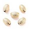 Eco-Friendly Brass Textured Beads KK-C226-01G-RS-2