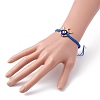 Big Evil Eye Braided Bead Bracelet BJEW-JB07109-01-3