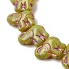 Painted Glass Beads Strands GLAA-Z021-11F-3