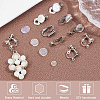 32Pcs 4 Style Brass Clip-on Earring Converters Findings KK-SP0001-28P-6