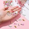Awareness Ribbon Theme 50Pcs 9 Style Alloy Enamel Pendants & Awareness Ribbon Theme ENAM-YW0003-58-3
