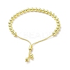 Rack Plating Brass Round Bead Slider Bracelets for Women LS-BJEW-M232-01G-B-2