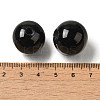 (Defective Closeout Sale: Damaged Hole Edge) Natural Black Onyx(Dyed & Heated) Beads LS-G-XCP0001-22-3