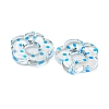 Transparent Printed Acrylic Beads OACR-H124-05B-04-2