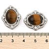 Natural Tiger Eye Multi-Strand Links KK-M304-04P-05-3