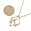 304 Stainless Steel Wavy Bar Link Chain Macrame Pouch Necklace Making NJEW-JN05061-01-2