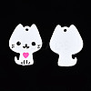 Rack Plating Alloy Enamel Spray Painted Pendants ENAM-T011-155A-3