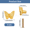 Butterfly Zinc Alloy Drawer Pull Handles FIND-WH20007-71G-2