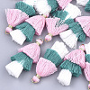 Polycotton(Polyester Cotton) Tassel Pendant Decorations FIND-T018-23-1