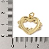 Rack Plating Brass Micro Pave Cubic Zirconia and Enamel Pendants KK-B092-10G-4