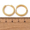 Round Ring Brass Hoop Earrings EJEW-F384-08G-5