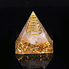 Orgonite Pyramid Resin Display Decorations G-PW0005-05D-1